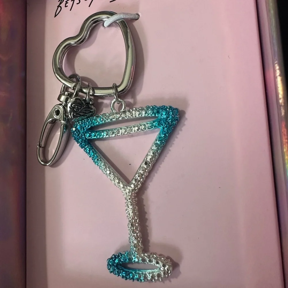 🆕Betsey Johnson Martini Jewelry Charm